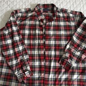 Polo Ralph Lauren Red and White Plaid Shirt